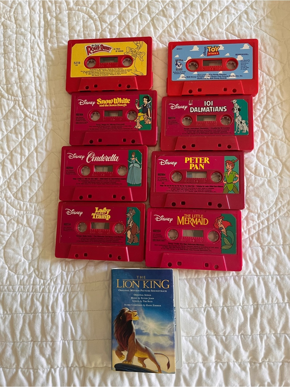 Disney Red Kids Song Cassette Collection